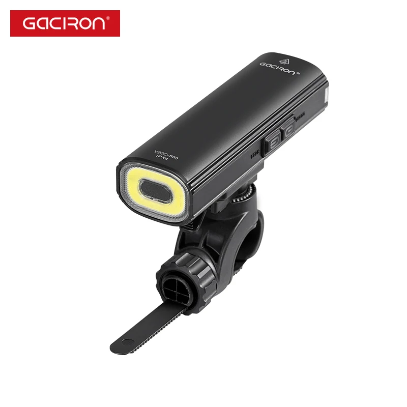 Gaciron Helmet Mounting Bicycle Light Set 600 lumen 2 in 1 USB Rechargeable Waterproof LED Front and Rear Bike Lights 2500 mAh