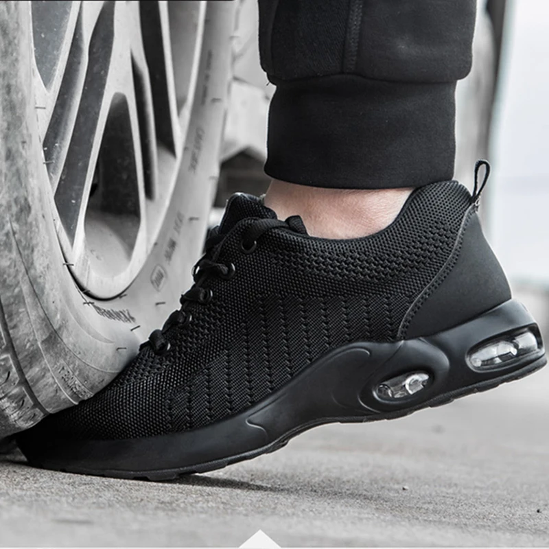 High Quality Men's Boots Safety Shoes Steel Toe Puncture-Proof Work Boots Lightweight Safety Work Shoes Men Indestructible Shoes