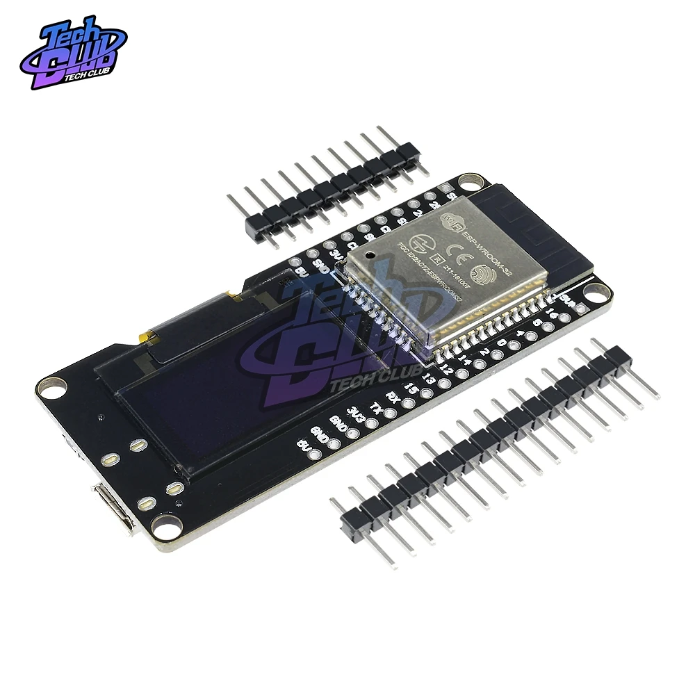 WeMos-módulos para Arduino, ESP-32 Dual, ESP-32S, ESP8266, 0,96 pulgadas, OLED, ESP32, WiFi + Bluetooth