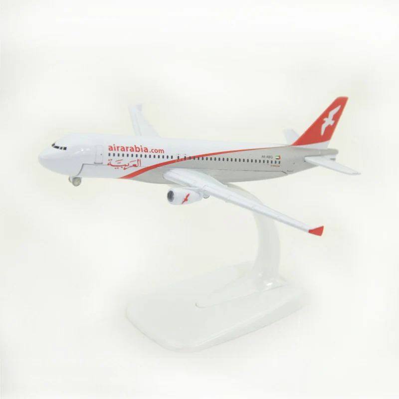 

JASON TUTU 16cm Plane Model Airplane Model Emirates AirArabia Airbus A320 Aircraft Model Diecast Metal 1:400 scale Airplanes