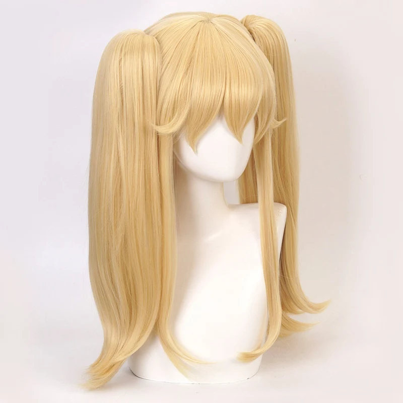 HAIRJOY Heat Resistant Synthetic Hair Kakegurui Mary Saotome Meari Cosplay Wig 2 Blonde Ponytail