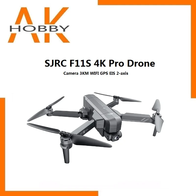 طائرة بدون طيار 4K Pro مزودة بكاميرا ، واي فاي ، نظام تحديد المواقع ، EIS ، 2-Axis ، مضادة للاهتزاز ، Gimbal ، FPV ، بدون فرش ، كوادكوبتر ، احترافية ، F11 RC