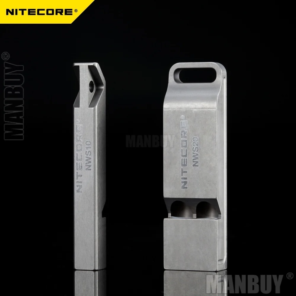 nitecore survival whistle lifesaving titanium alloy uni corpo para emergencia ao ar livre acessorios de iluminacao portatil nws20 120db 24 01