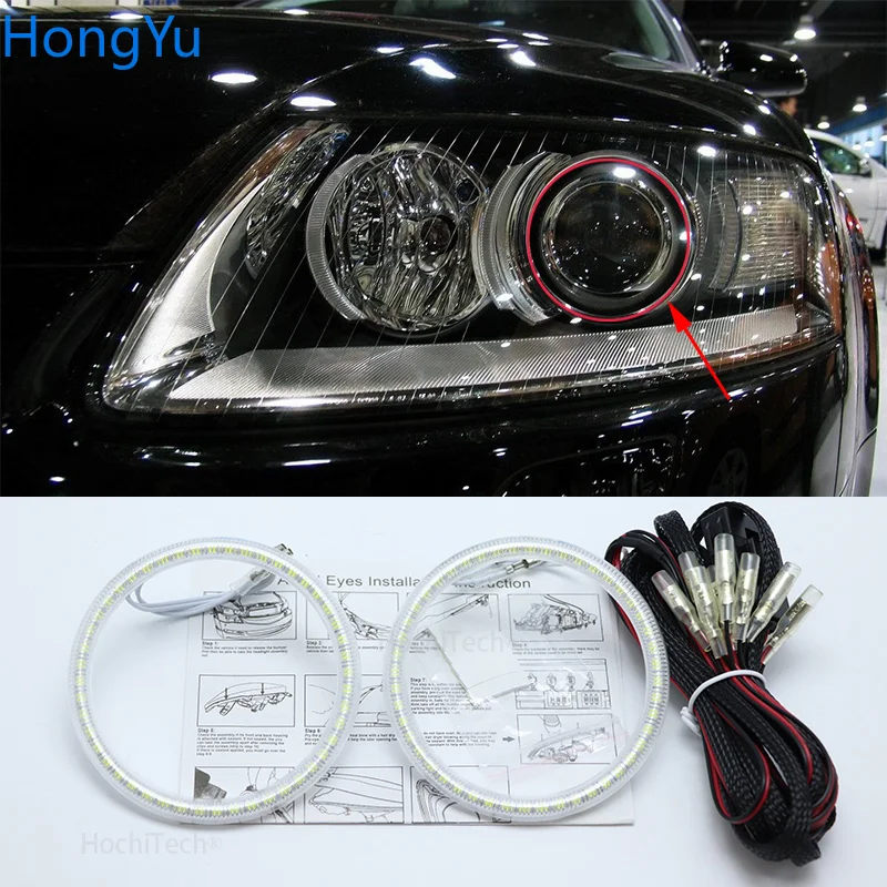 

For Audi A6 S6 RS6 2005 2006 2007 2008 Smd Led Angel Eyes kit Excellent Ultra bright illumination DRL Daytime running lights