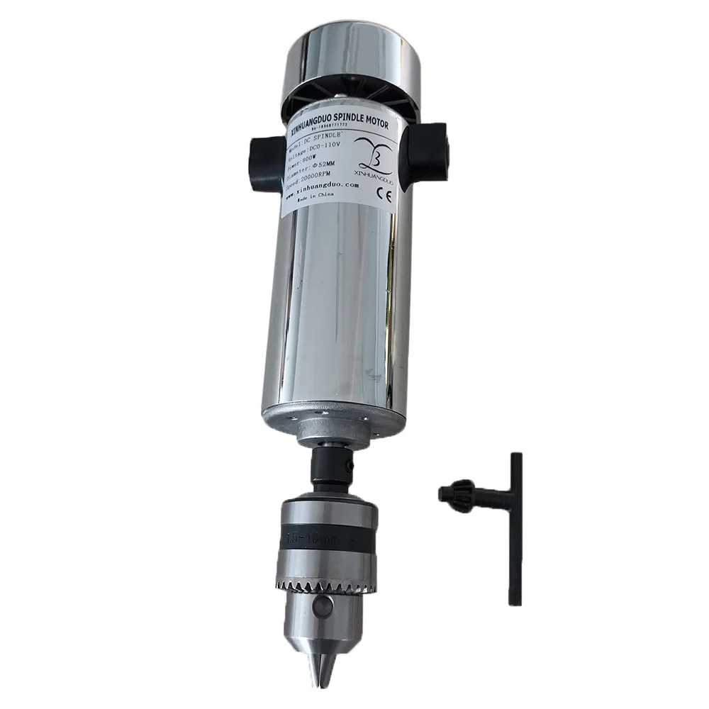 0.8KW spindle Motor DC 110V 20000RPM CNC Carving Milling 800W Air cold Spindle Motor For Engraving