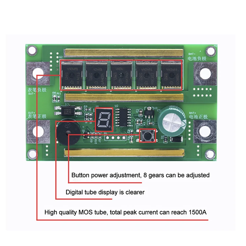 Apparecchiature per saldatura a circuito stampato portatile regolabile a 8 ingranaggi con Display digitale