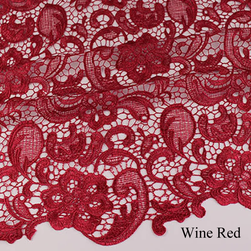 High Quality 3D Water Soluble Embroidery Lace Fabric for Sewing Clothes Dress by the Half Meter