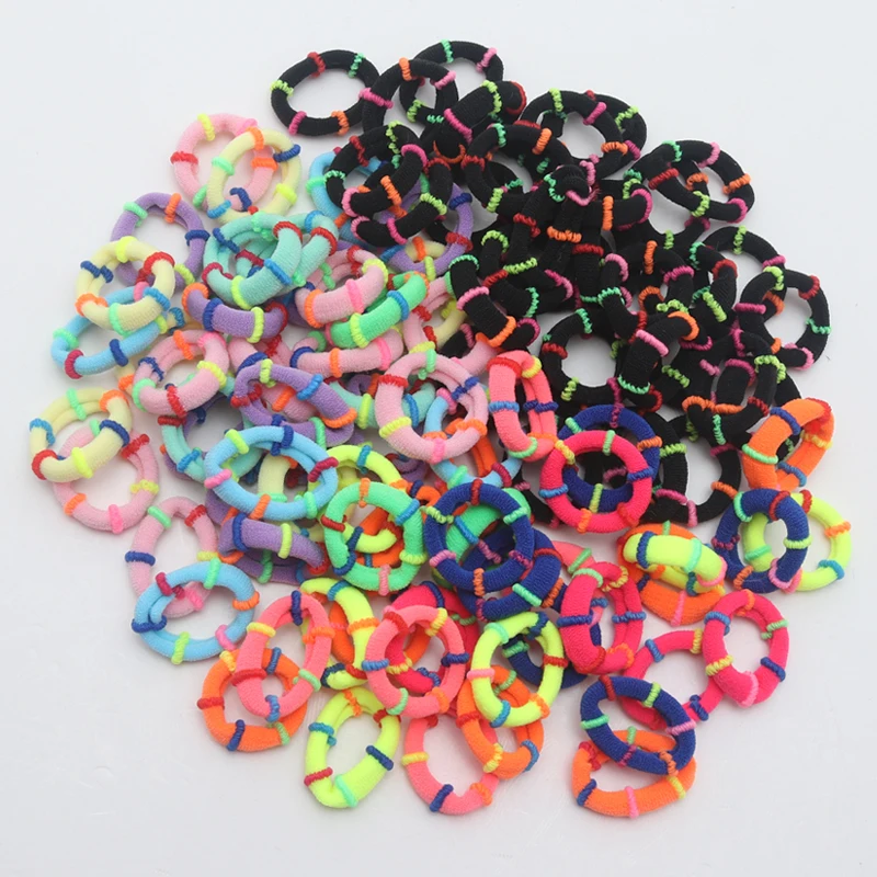 

100pcs Small Size Kids Hair Rubber Bands Girls Elastic Hair Bands Children Hair Accessories Hair Tie