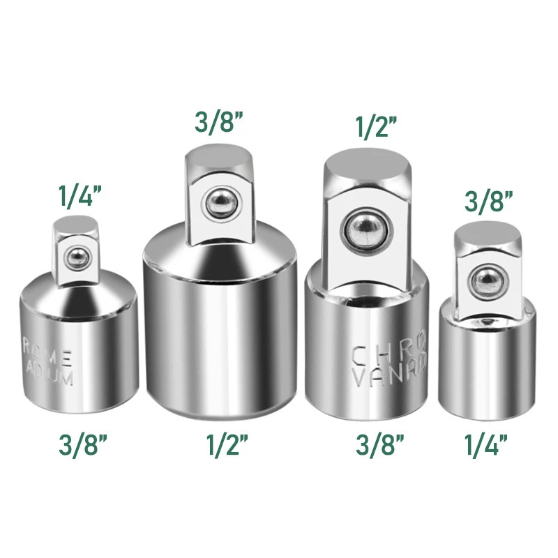 ประแจซ็อกเก็ตอะแดปเตอร์Socket Nut Driverชุด1/4 3/8 1/2นิ้วSocket Nut Driverขยายวงแขนประแจเครื่องมือฮาร์ดแวร์