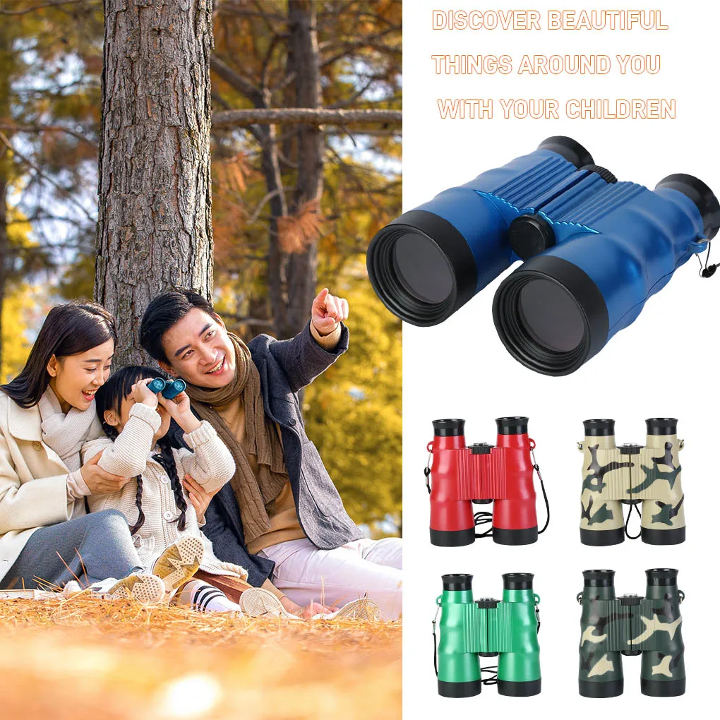 Telescope 6X36 Portable Kid Binocular Foldable Children Outdoor Observing Binocular  Green