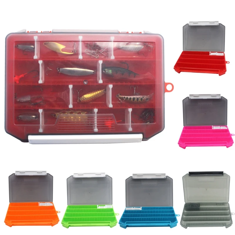 Fishing Tackle Box Storage Tray with Removable Dividers Fishing Lures Hooks Accessories Organizer Holder Jy20 21 Dropshipping