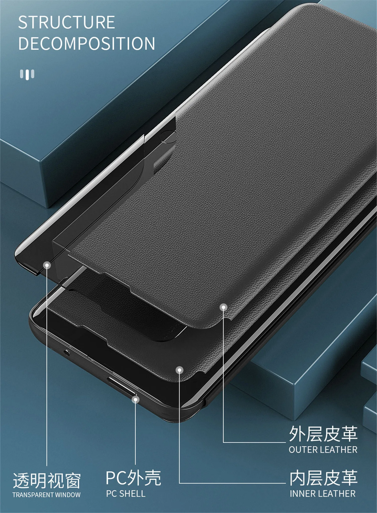 Flip Leather Phone Case For iPhone 18 Pro 17 Air 16E 15 14 Plus 13 12 11 Pro X XR Xs Max 6 6S 7 8 Holder Wallet Stand Book Cover