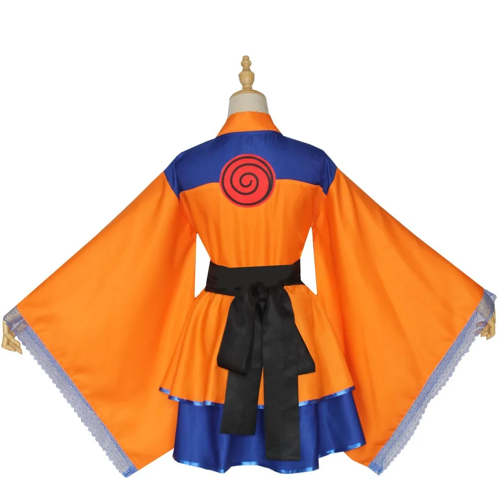 Akatsuki Shippuden Uzumaki  Naru to Hinata Kakashi Sasuke Female Lolita Kimono Dress Anime Cosplay Costume For Women Clothes