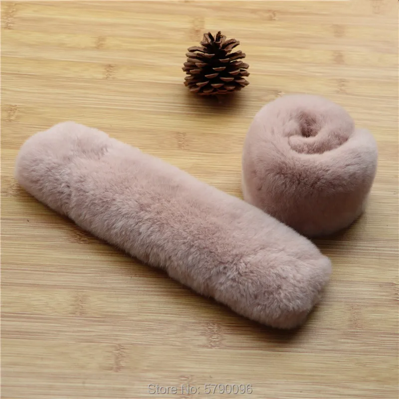 Real hair rex rabbit fur snap ring  bracelet, foldable cuffs, hand accessories, hair ring dual-use to keep warm