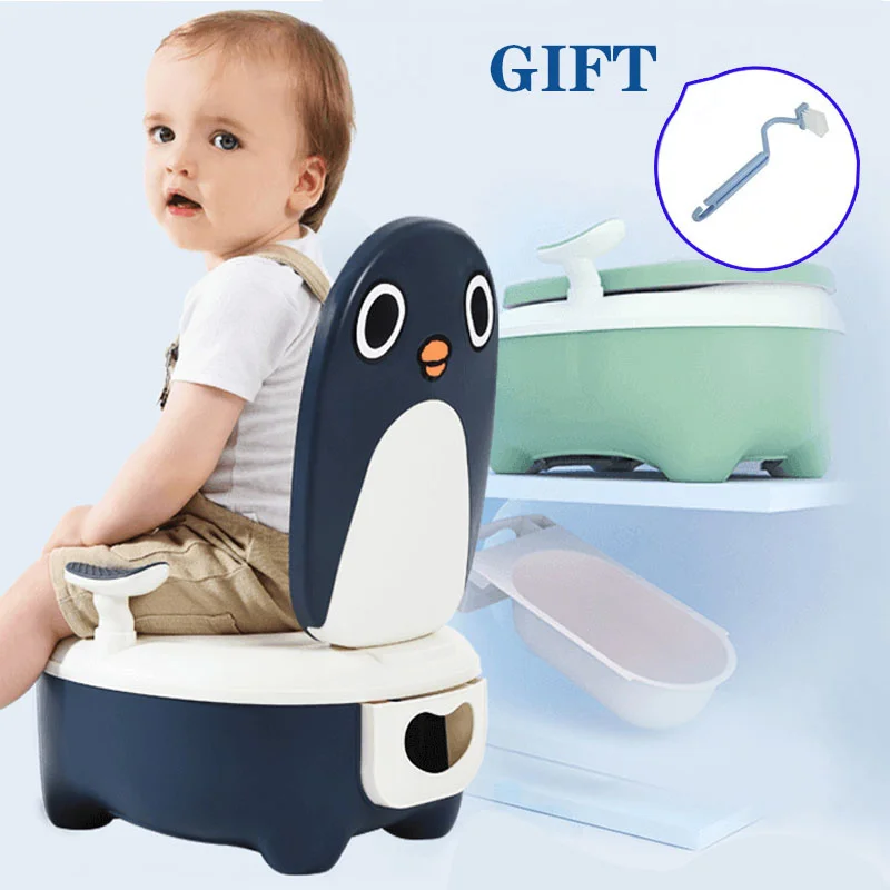 Portable Kids Baby Potty Training Seat Children\'s Pot Ergonomic Design Potty Chair Toilets Comfy Back Potty WC Children Gift