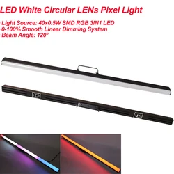 40x0.5w LED White Circular Lens Pixel Tube With 1Pcs Artnet DMX Controller Dj Stage LED Bar Light For Event Church Disco Party