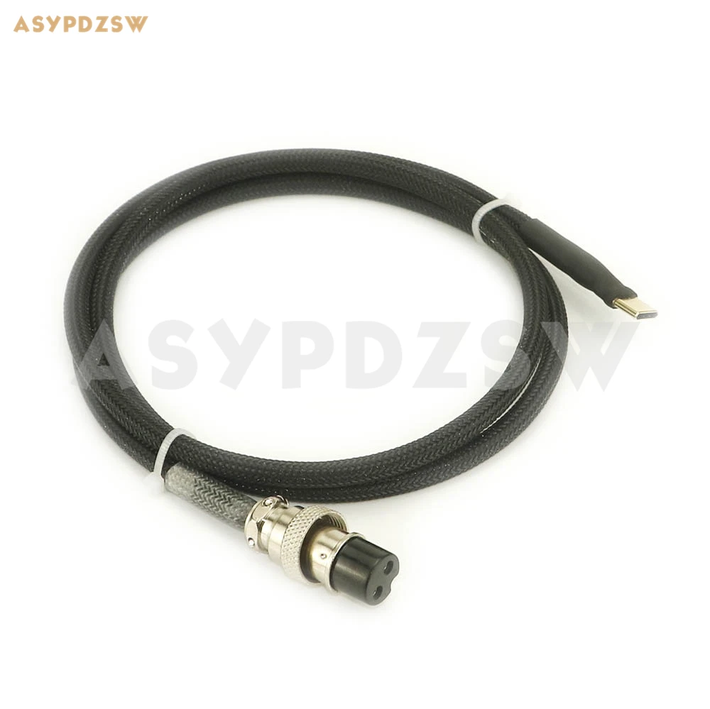 1M GX16-2 Pin na USB 3.1 type-c wtyczka kabel czystej miedzi kabel zasilający DC z zasilaczem