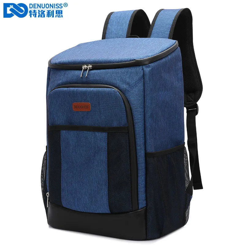 DENUONISS Thermal Bag Food Door 100% Leakproof Large Capacity 30L Cooler Backpack Thermal Container Big Insulation Bag Fast