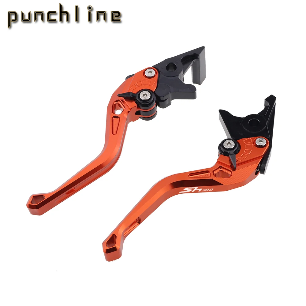 Fit For SH300 SH 300 2003-2022  Motorcycle CNC Accessories Short Brake Clutch Levers Adjustable Handle Set