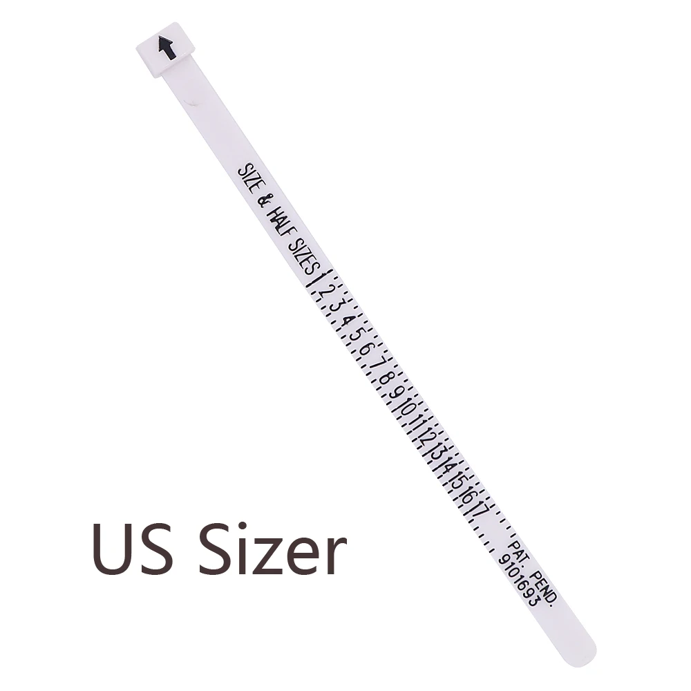 แหวน Sizer ชุดวัด Reusable Finger ขนาดเครื่องมือวัดเครื่องประดับขนาดเครื่องมือ (1-17 USA & A-Z UK 1-33 HK) ขนาดสำหรับ