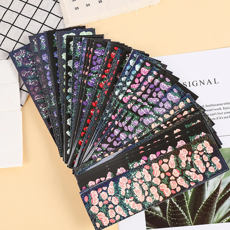 Sharkbang New Arrival 4/5/6/7/8/10pcs Full Set Series Scrapbooking Decorative Stickers Idol Kpop Sticker Korean Stationery