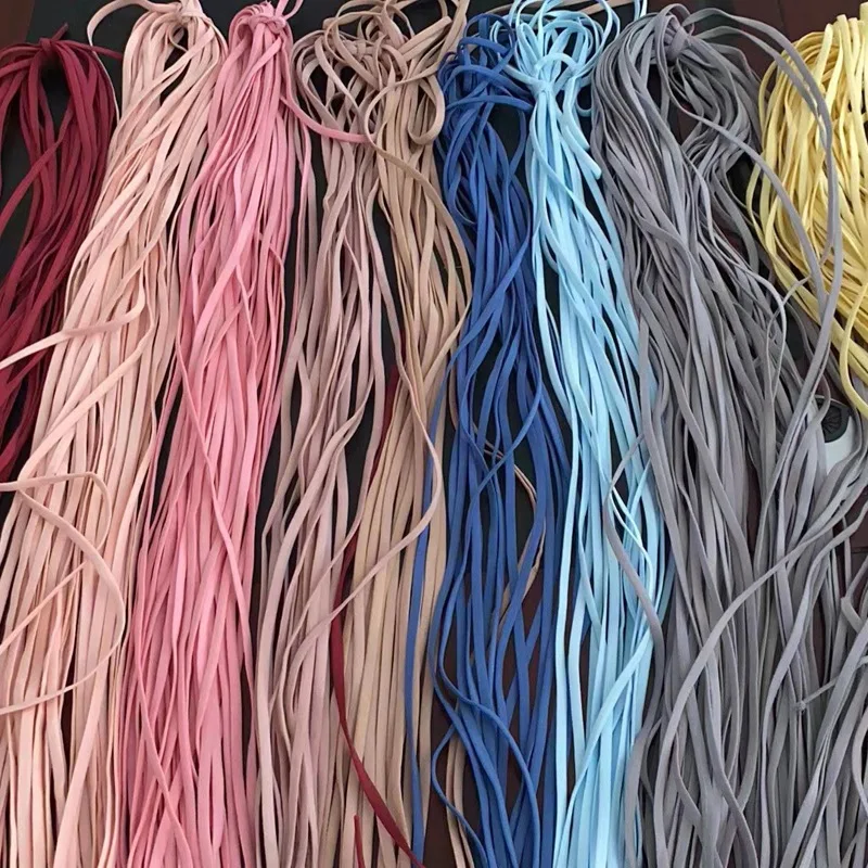 10/20/50y 5MM DIY Mask Elastic Rope Rubber Band Mask Oil Cord Mask Ear Hanging Rope Belt for DIY Protective Clothing Accessories