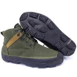 Training Men's Women's Military Camouflage Shoes Outdoor Hunting Hiking Climb Workers High Waist Labor Protection Boots Sneakers