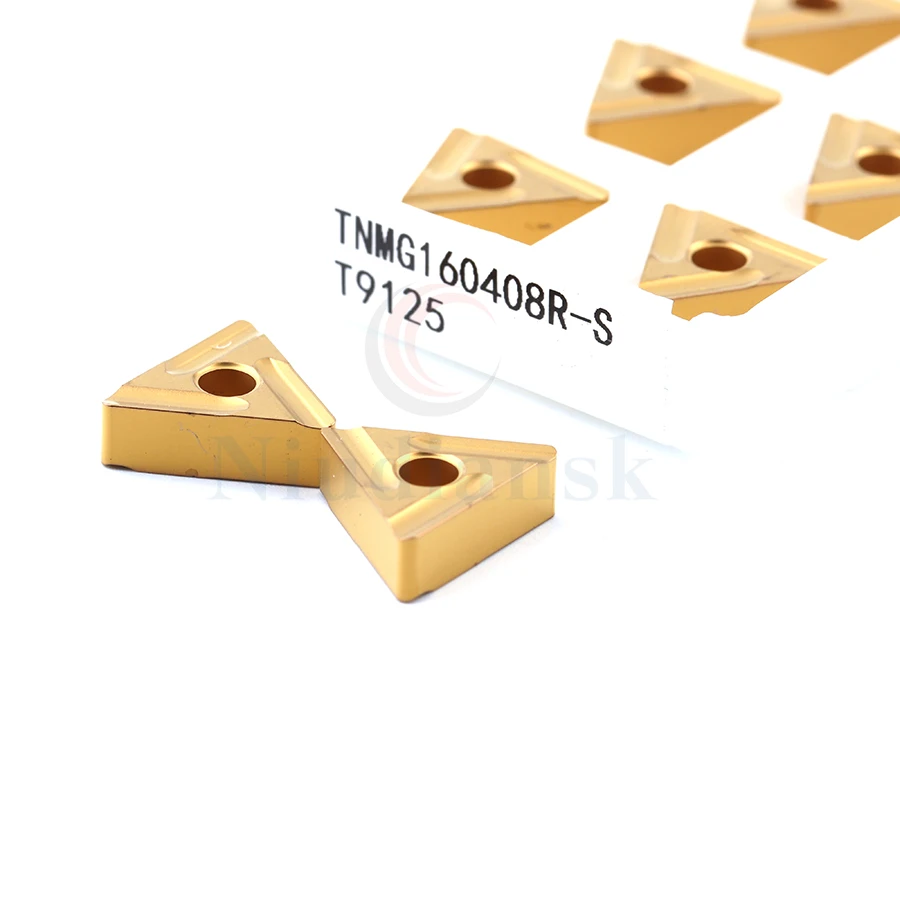 Ferramenta de processamento de revestimento cvd para peça de aço, inserção de carboneto de giro de metal em torno cnc de 10 peças