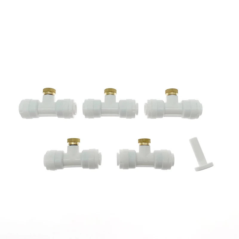 

0.4 MM Low Pressure Water Spray Nozzle With 3/16" Male Thread Mist Connector End Plug For Outdoor Cooling 5 Pcs