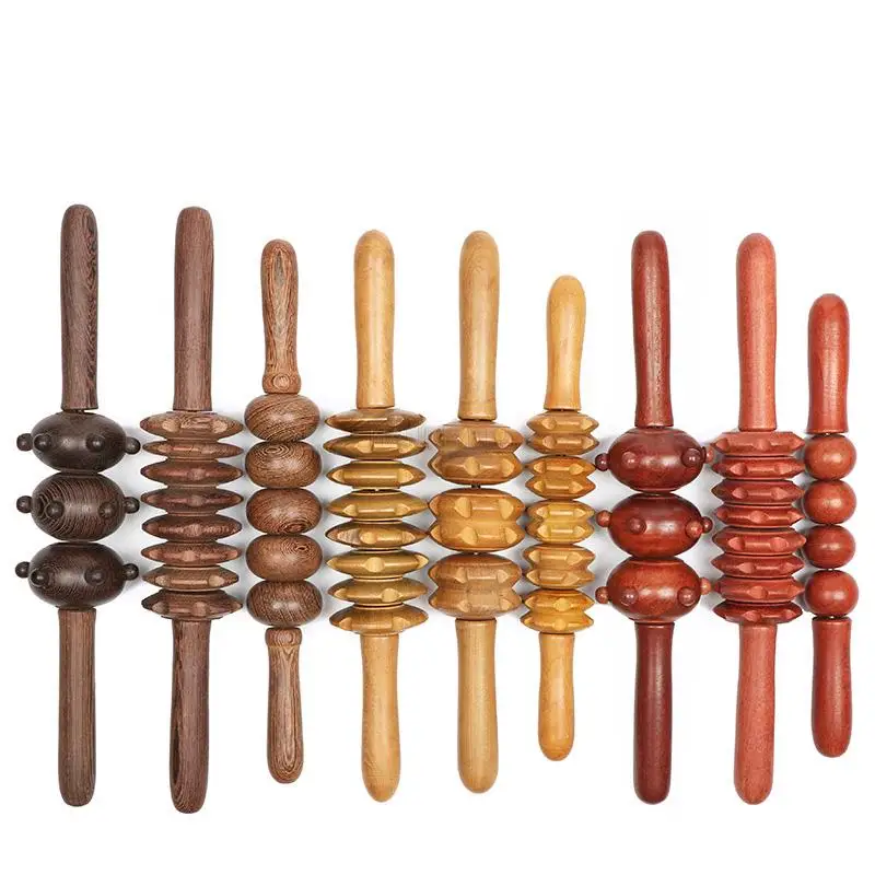 

Fragrant wood massage roller wenge massage stick nose and foot full body massage roller manual wooden massager