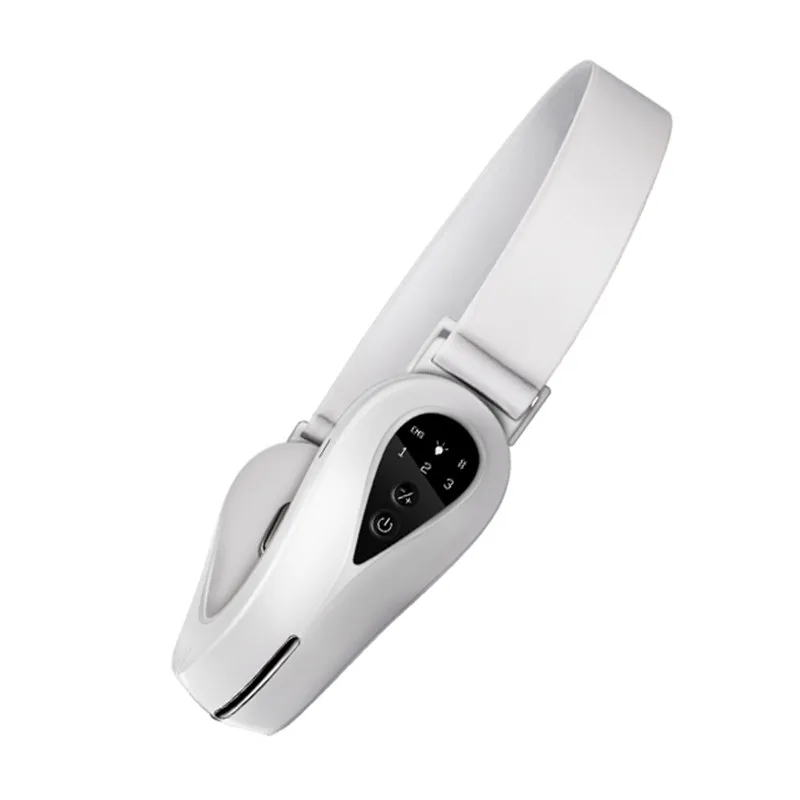 Masajeador de adelgazamiento facial multifunción, EMS, Micro corriente, luz roja y azul, rejuvenecimiento de la piel, dispositivo de estiramiento facial Tipo V