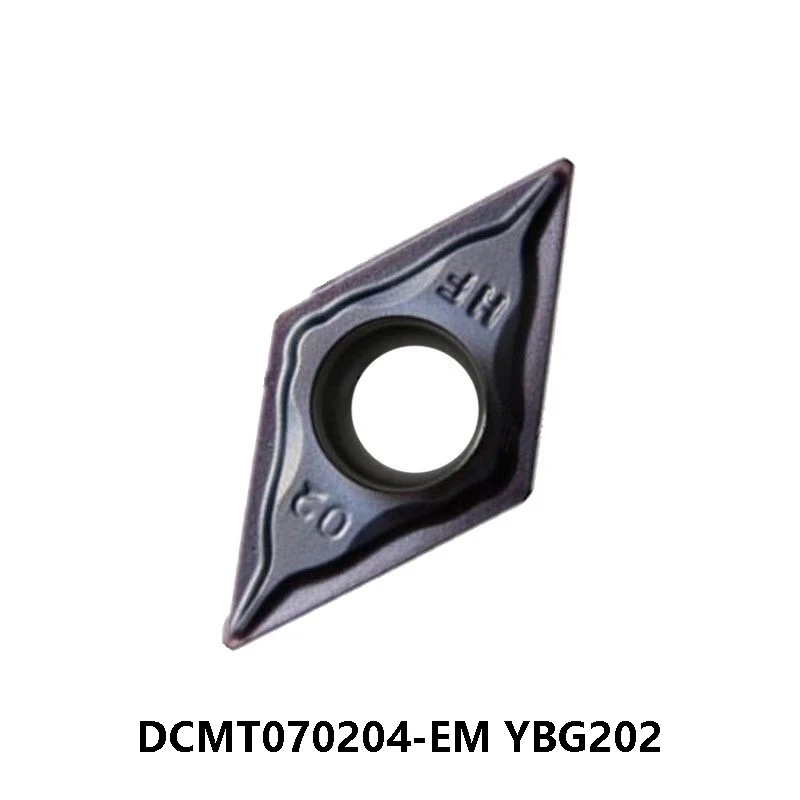 

100% Original DCMT070204-EM YBG202 Carbide Inserts for Steel and Stainless Steel DCMT 070204 DCMT0702 DCMT07 CNC Cutting Lathe