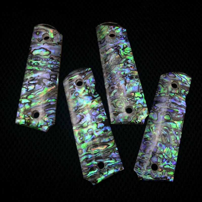 2 pezzi 1911 Grips naturale shell acrilico Maniglia Grips Patch Personalizzata Grips CNC Maniglia Grips