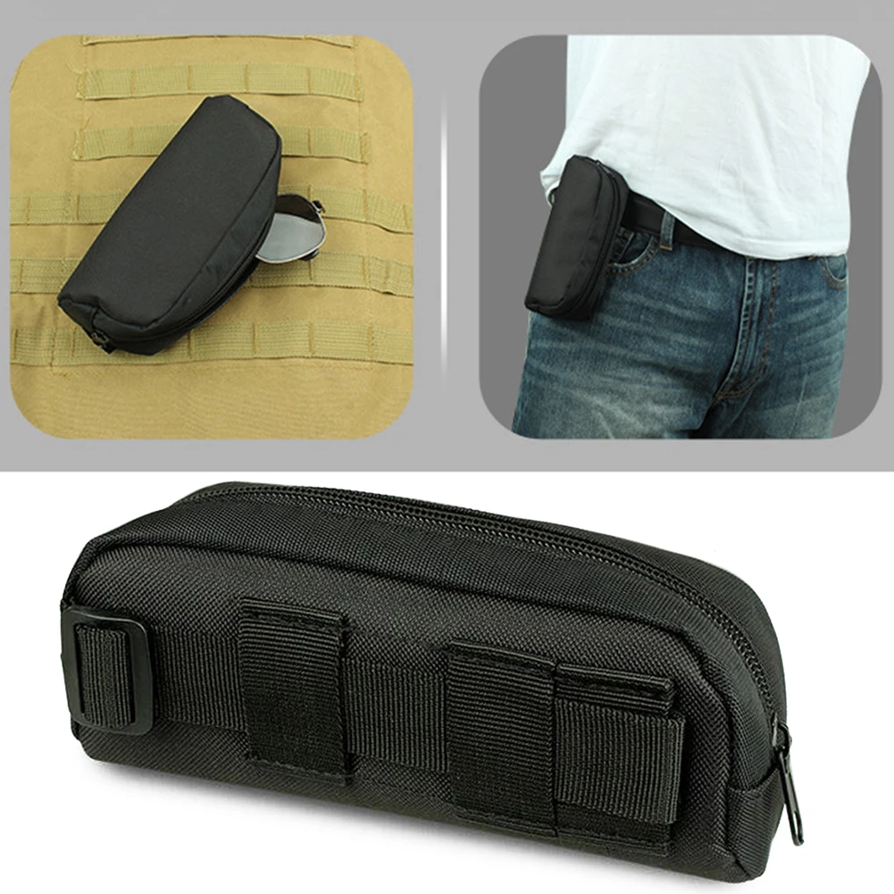 Outdoor Hunting Sunglasses Case Molle Pouch Goggles 3 Colors Nylon Waist Hanging Bag Eyeglasses Bag Dark Waist Hange Glasses Box