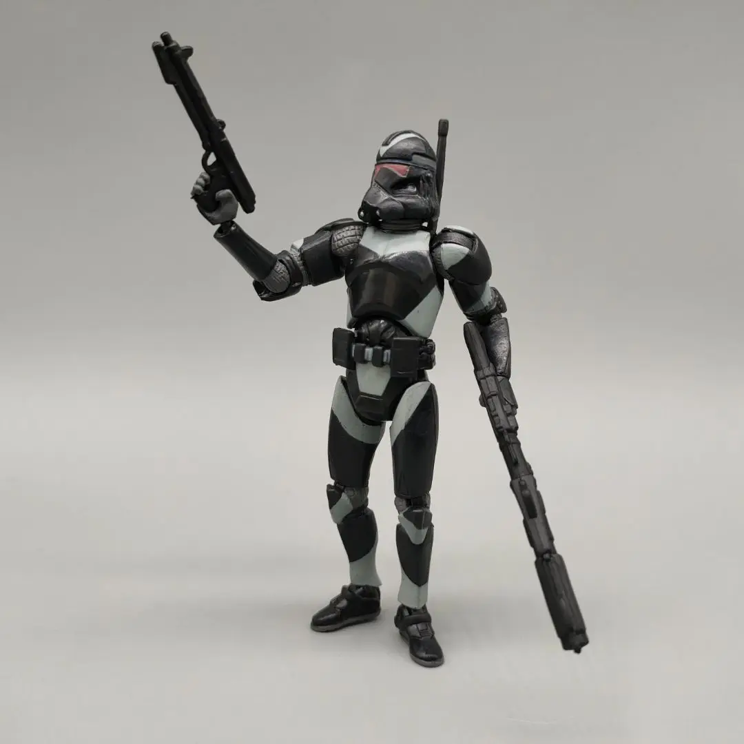 Figuras de acción sueltas de Star Wars, lote de 5, soldado clon negro, Utapau, sombra de la República, 3,75"