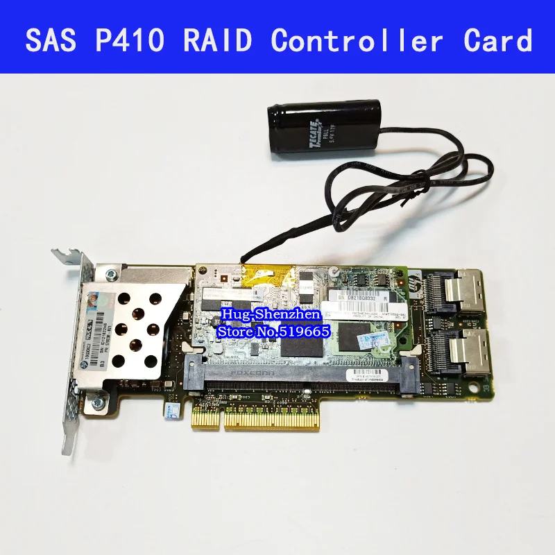 462919-001 013233-001 Array SAS P410 RAID Controller Card 6 GB PCI-E 512M แบตเตอรี่ RAM