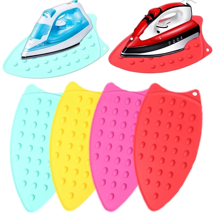 Silicone Waterproof Iron Hot Protection Rest Pad Mat Safe Surface Iron Stand Mat Rest Ironing Pad Colorful Insulation Boards