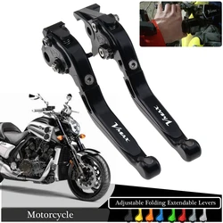 For Yamaha V-MAX VMAX 1200 1985 - 2007 Foldable Extendable Brake Clutch Levers 1997 1998 1999 2000 2001 2002 2003 2004 2005 2006