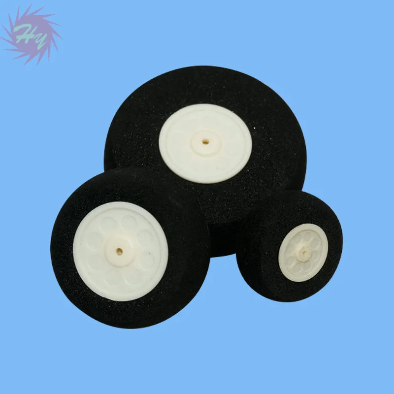 

2 Pcs Landing Gear Light Foam Sponge Wheels Color White Dia 25mm-110mm Miniature Tire for RC Aircraft Model Replacement Parts