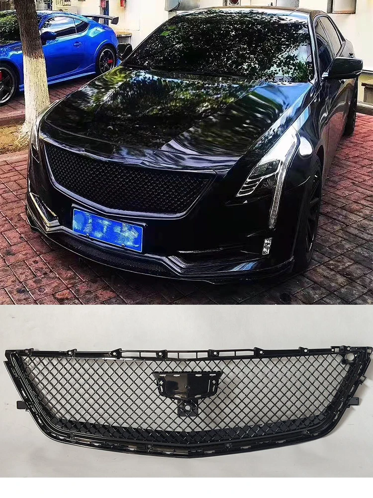V Style Front Sport Hood Racing Grill for Cadillac CT6 2016-2017 Car Accessories Not Frame
