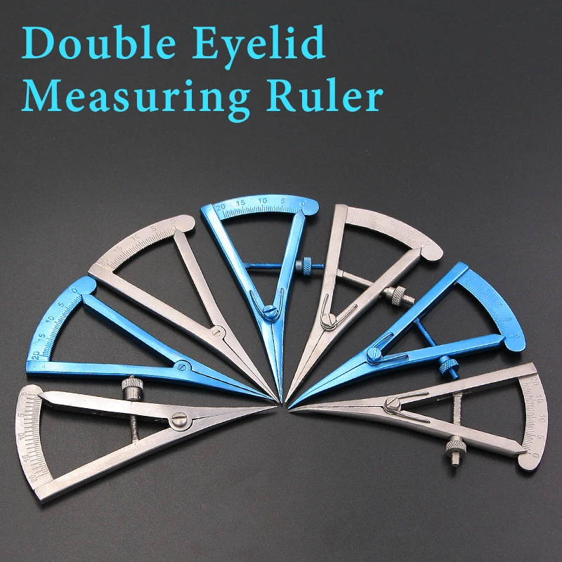 Double Eyelid Measuring Ruler Cosmetic Stainless Steel Surgery Equipment Eye Scale Ophthalmic Instruments surgical tool