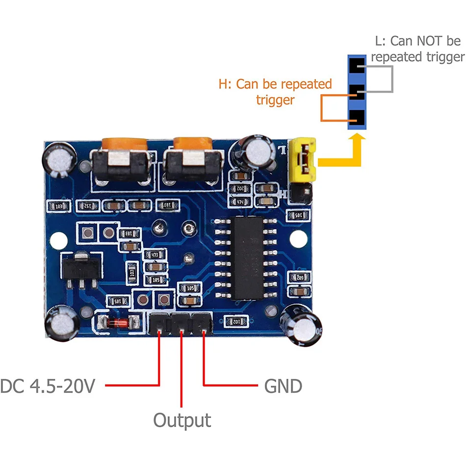 Módulo Detector de movimiento PIR infrarrojo, ajuste de HC-SR501, para Arduino, raspberry pi, kits DIY