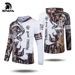 SPATA Fishing Clothing Hooded Sunproof Quick-Drying Coat Fishing Shirt For Hiking Cycling Fishing Clothes Pesca Outdoor Sports
