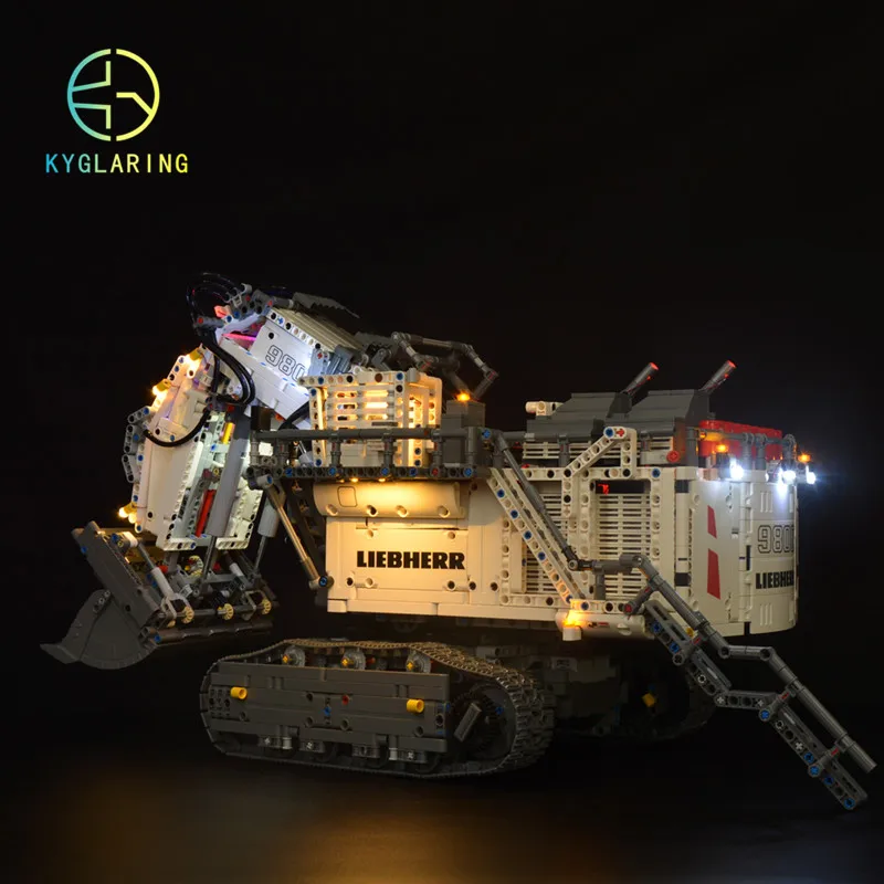 Kyglairng Led light kit for LEGO 42100 Technic Liebherr R 9800 Excavator Toy Building Blocks （Lighting Set Only）