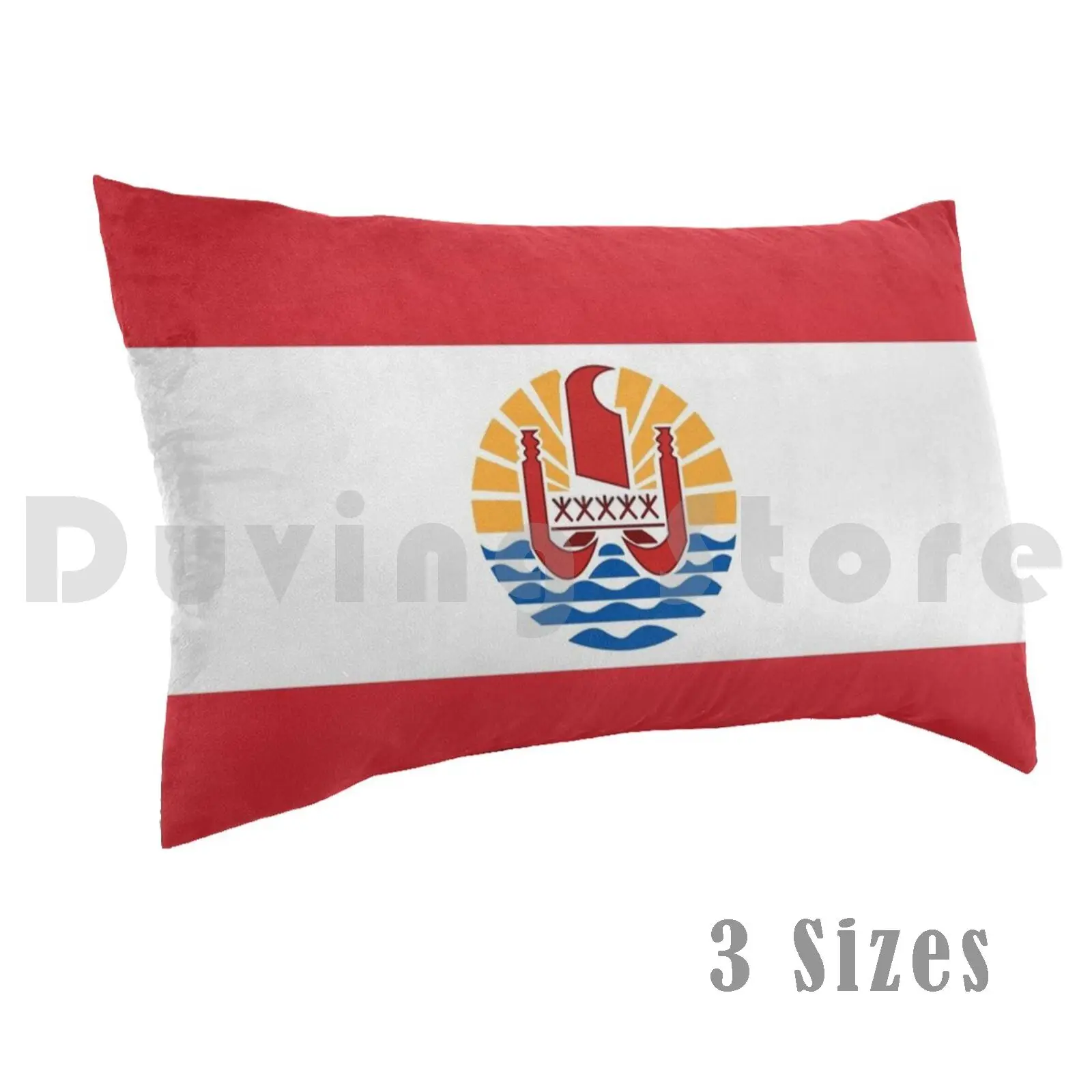 French Polynesia Pillow case 40x60 250 French Polynesia Seal Polynésie Fran ? Aise Pōrīnetia Farāni