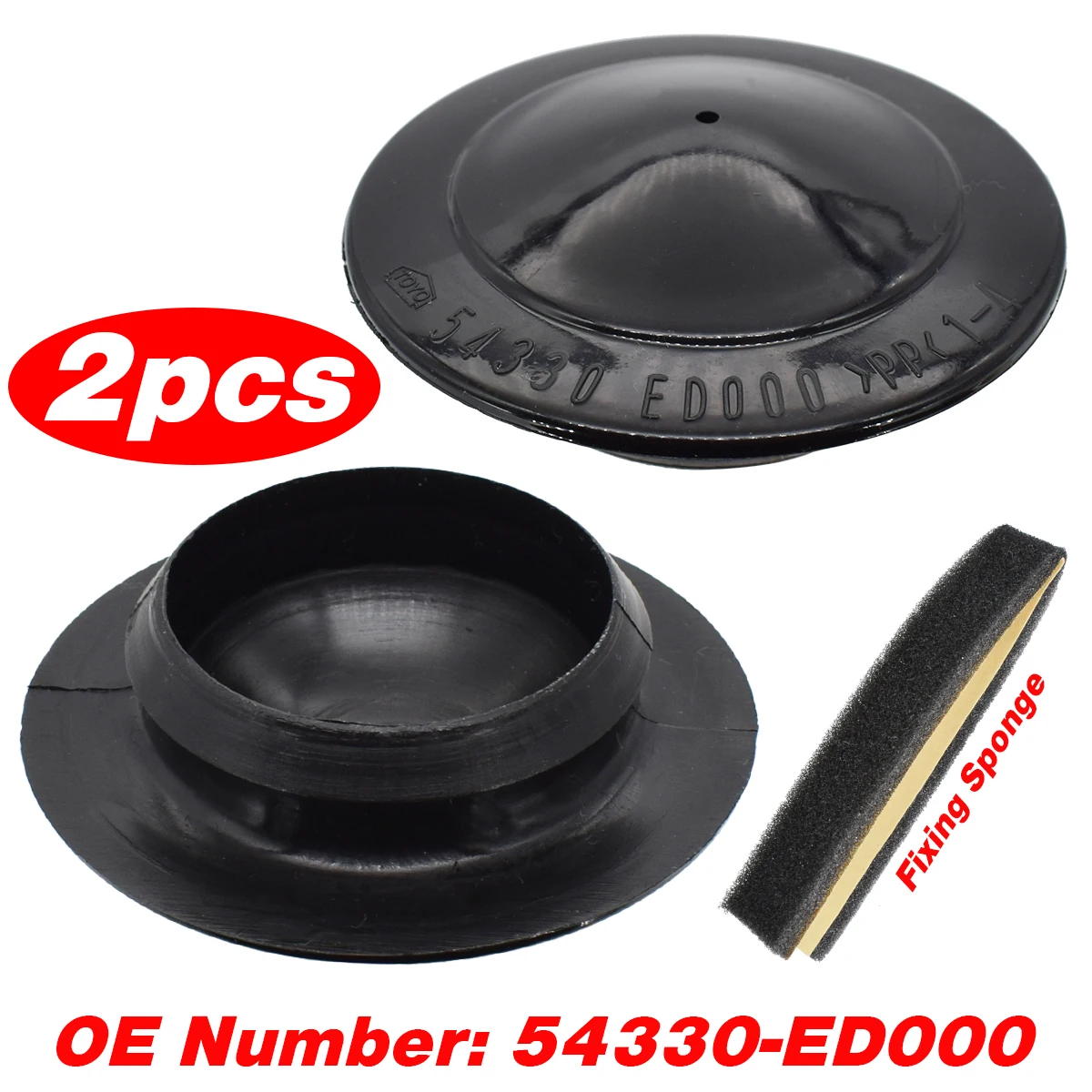 

2X Suspension Cap Shock Strut Mount Cover 54330ED000 for Nissan X-Trail Leaf Versa Tiida Qashqai Juke Latio Rustproof Dustproof