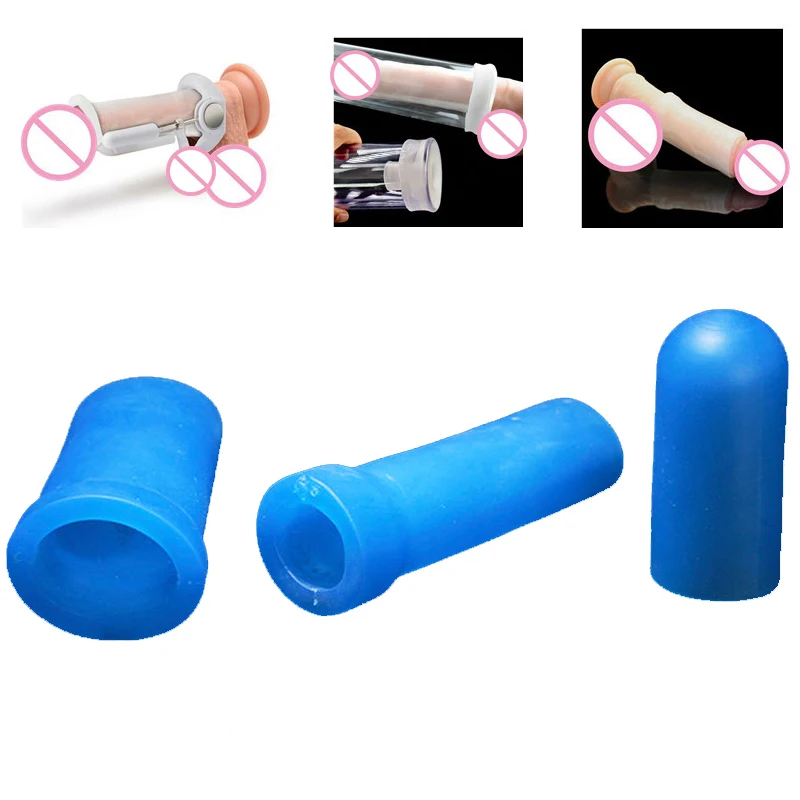 Accessories for Penis Pump Enlargement Extender Stretcher Male Masturbator Sex Toy for Men Silicone Sleeve Cap Cover