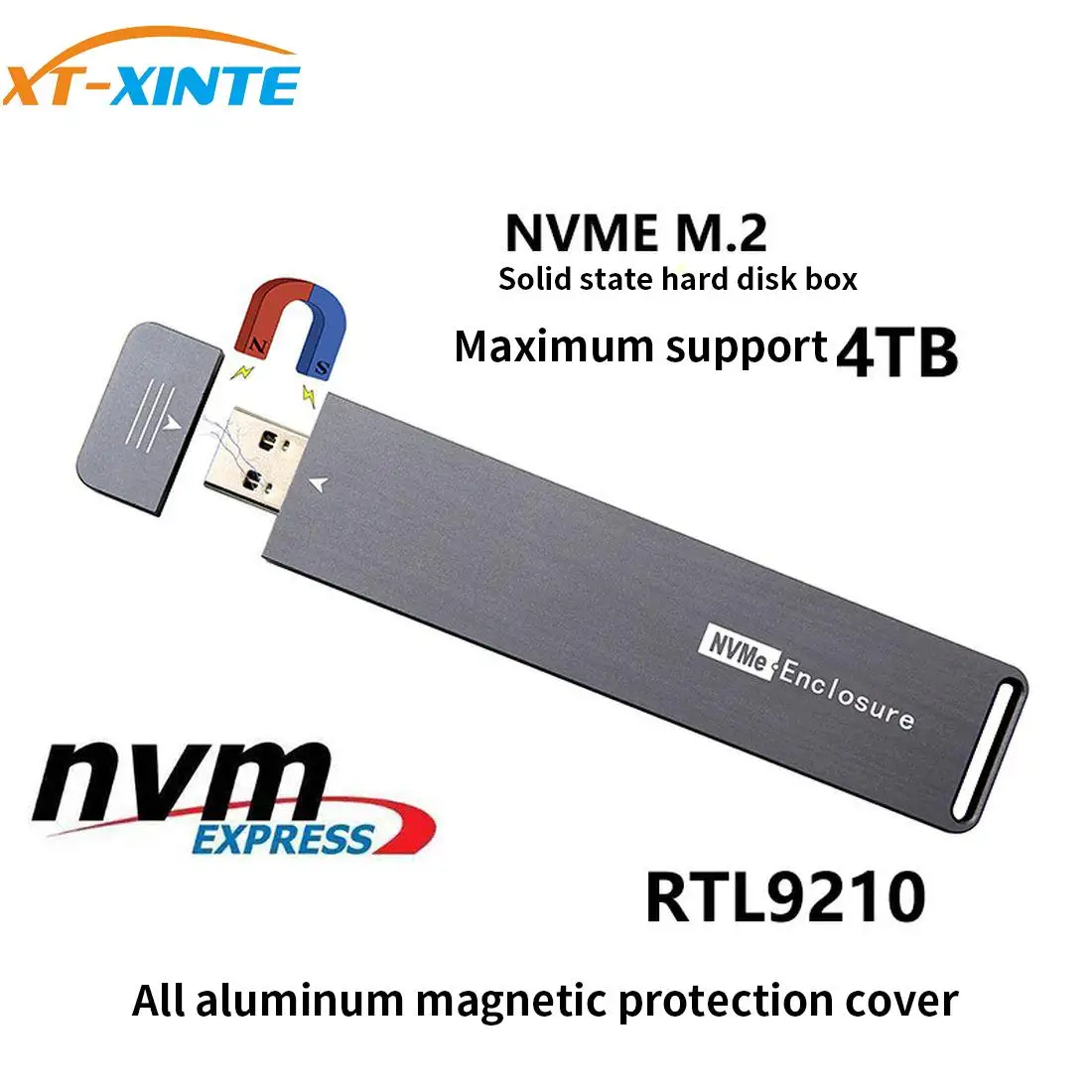 外付けハードエンクロージャーusb-30-m2-nvmepci-e-x4-x2-m2からタイプa-mssdキー2280-2260-2242テラバイトhddカードアダプター
