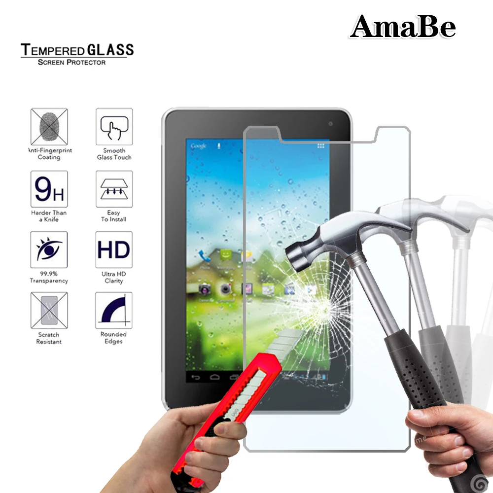 Tempered Glass Flim Screen Protector for Huawei MediaPad 7 7.0