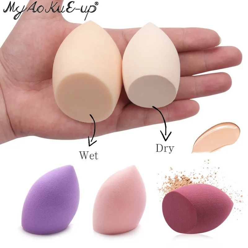 1 stücke Make-Up Werkzeug Wasser Tropfen Form Kosmetische Puff Make-Up Schwamm Blending Gesicht Flüssige Foundation Cream Make-Up Kosmetische Pulver puff